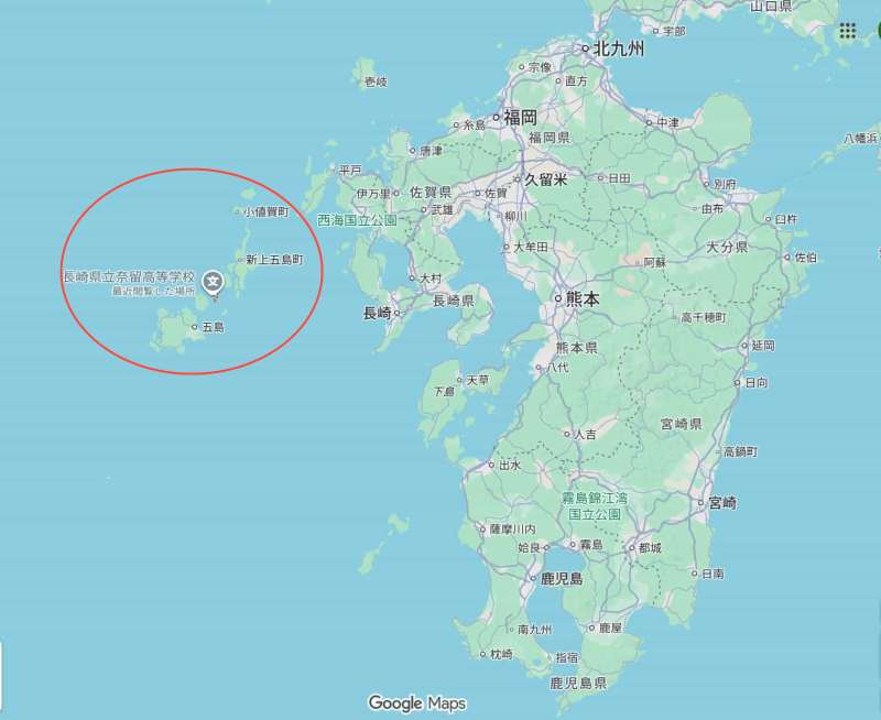 奈留島　地図